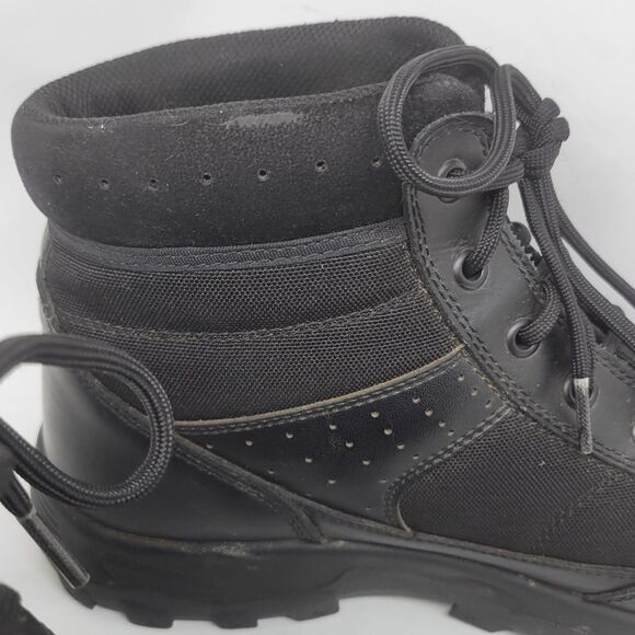 HI-TEC Tactical Performance Mens Black Leather Ankle Boots Rubber Soles US 12 M main image 8